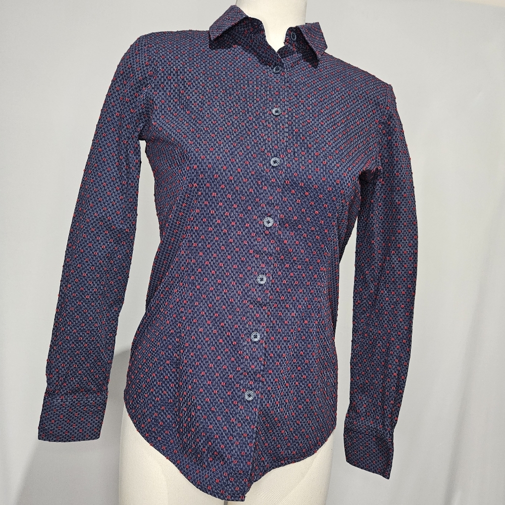 BROOKS BROTHERS 1818 RED FLEECE LADIES LUXURY BUTTON DOWN SHIRT/BLOUSE